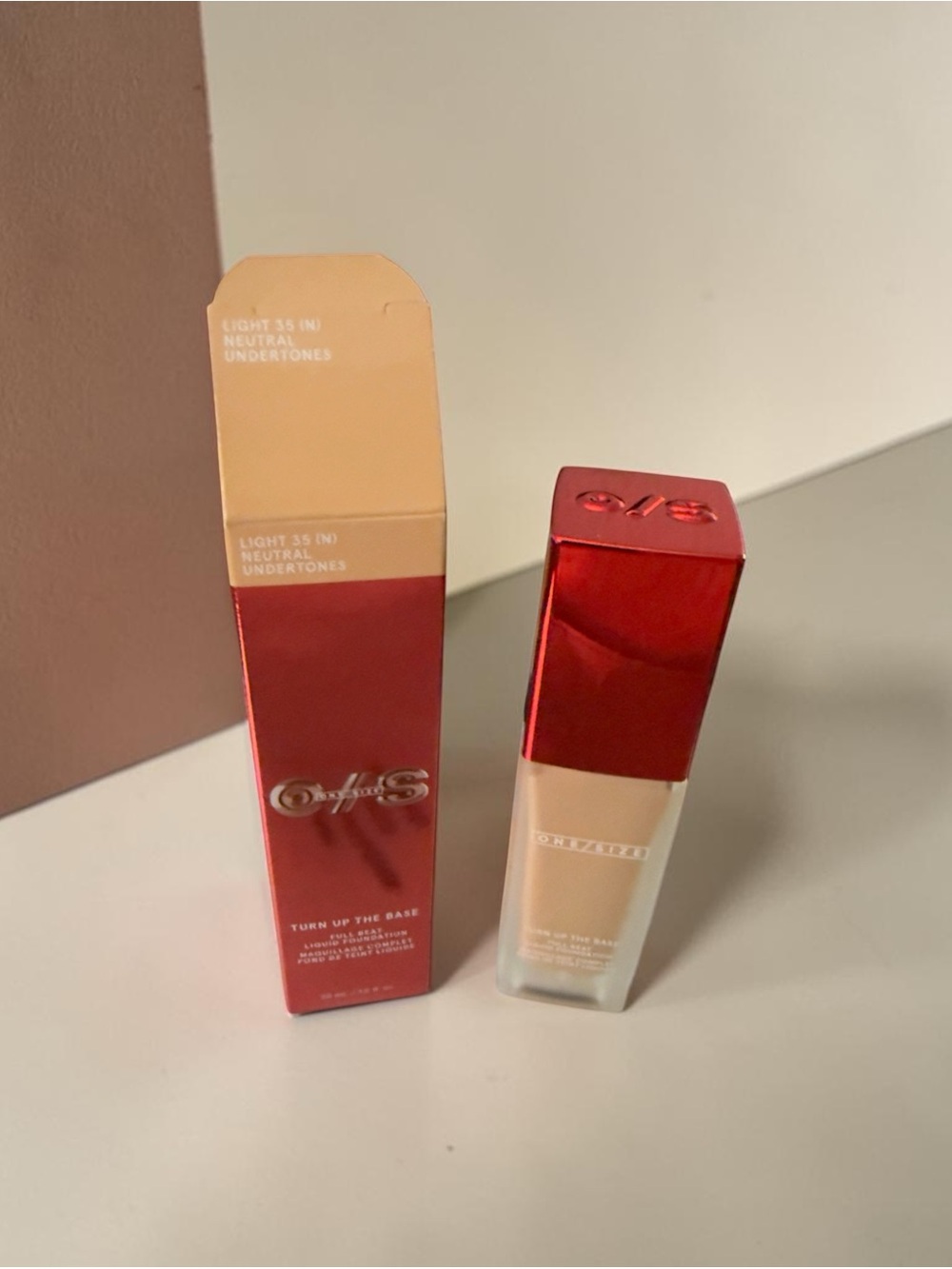 ONE/SIZE Turn Up The Base Liquid Foundation Light 35 Neutral 1 fl oz. BNIB. Reta